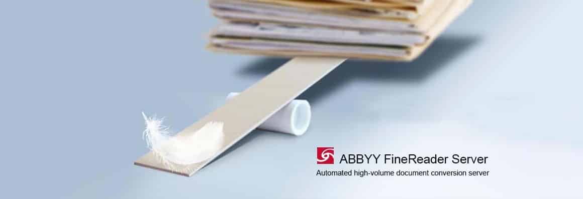 ABBYY FineReader Server biedt krachtige servergebaseerde Optical Character Recognition (OCR)