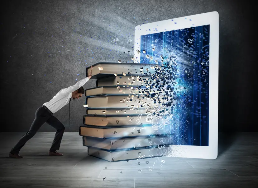 Visualisatie van AI neural netwerk en machine learning processen