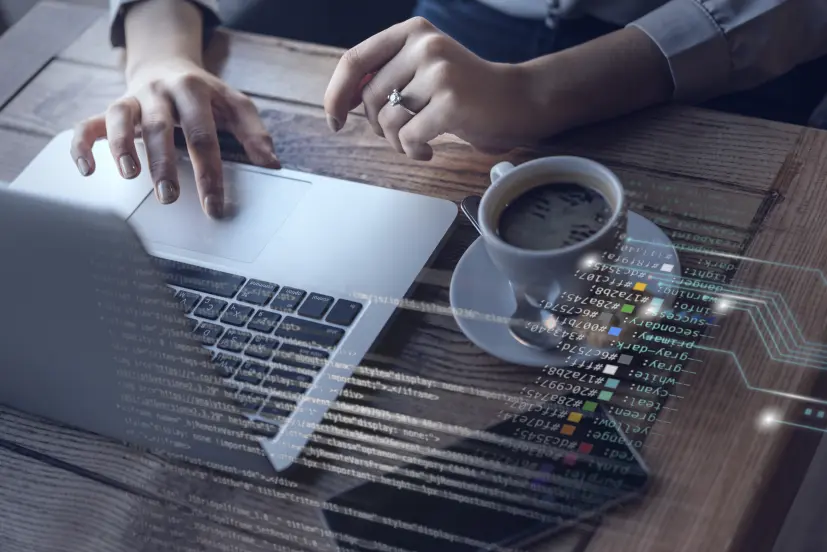 AI en LLM technologie visualisatie met moderne interface