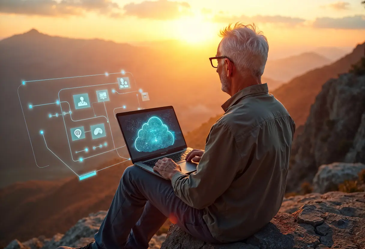 AI-powered document processing workflow showing machine learning automation