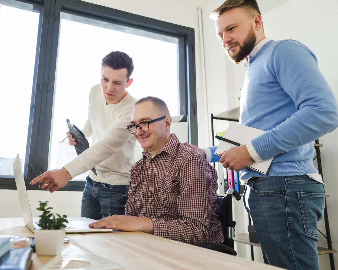 EasyData RPA team collaborating on automation projects