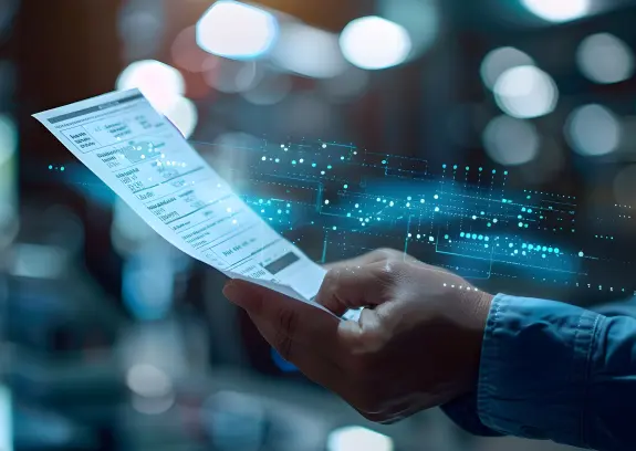 EasyData AI-factuurverwerking platform interface